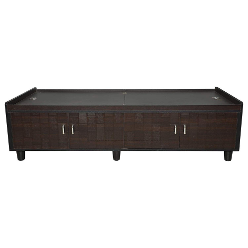 Wooden Single SDS Wood Finish Bed (Brown)