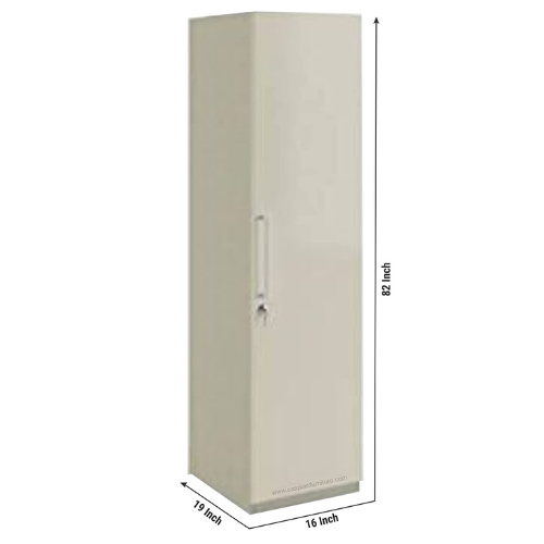 Large (7 feets ) Single Door Wardrobe / Cupboard with 5 Shelves and 6 Spacious compartments