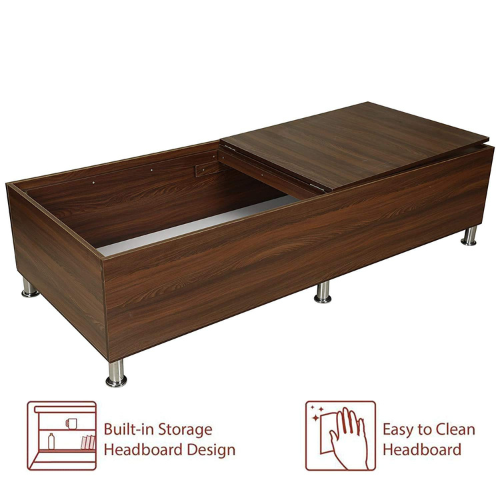 Single Bed Diwan/Sofa with Storage | Engineered Wooden Bed with Legs