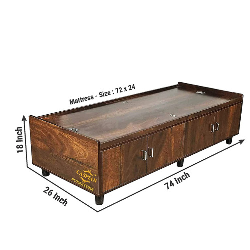 Engineered Wood Single Bed Cum Deewan (24 inches)